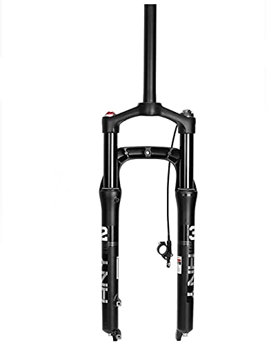 LYYCX Schneefahrrad Federung Federgabel 26 Zoll Fetter Reifen Mountainbike Luftfederung Manuelle/Remote-Sperre Magnesium Legierung Stoßdämpfer 135mm PassendfFür 4,0 Zoll Reifen Fahrradzubehör