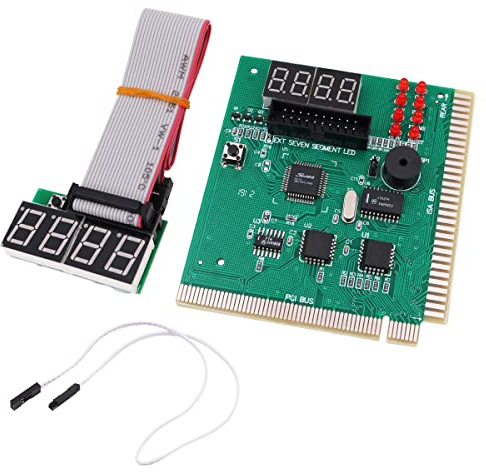 WANGCL PC Computer Motherboard Analyzer Tester 4-stelliges Modul Board Test Debug-Postkarte mit externem Display Unterstützung PCI und ISA