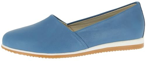 Andrea Conti Damen Slipper Leder Mokassin lose Einlage 1881700, Größe:41 EU, Farbe:Blau