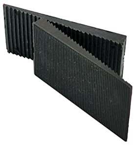 KAIISSA Window Glazing Glass Packers Spacers, Floor Glass Shim Glass Gasket Spacers and Leveling Flooring Packers, Thickness from 1mm to 6mm, Black (Pack of 50) (50x25mm)