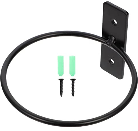 Happyyami Blumentopfhalter Ring 5 Zoll Wandmontage Metall Pflanzhaken Aufhänger Ringe mit Schrauben Wandhalterung Pflanzenregal für Indoor Outdoor Balkon Hausgarten Hof