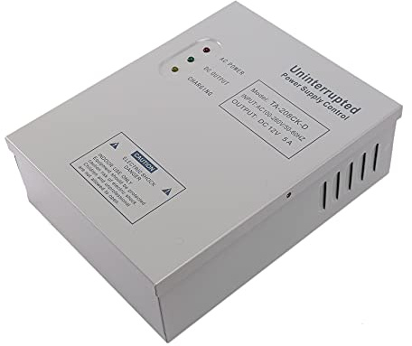 Bahderaus 208CK-D AC 110-240V DC 12V / 5A de Control de Acceso la Puerta Fuente de AlimentacióN UPS Fuente de AlimentacióN