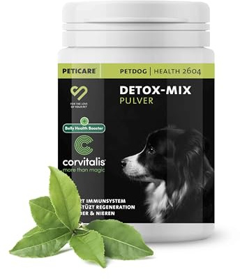 Peticare Mezcla Detox en Polvo para Perros | Complemento Natural con Plantas Tradicionales | con inulina, MSM y Cardo Mariano | Apoya Bienestar y Equilibrio digestivo | petDog Health 2604