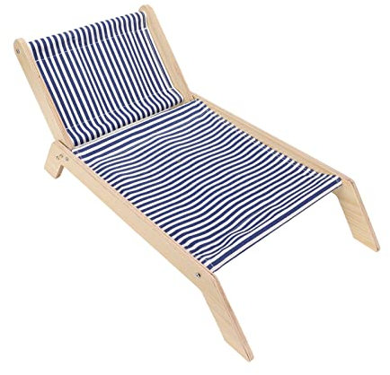 Wnvivi Hamaca de madera para gatos, silla elevada para gatos, cama elevada con rascador, cama de verano para gatos, hamaca para playa, césped, patio (a2)