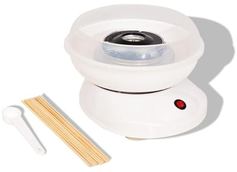 Camerina Máquina de algodón de azúcar 480 W Blanca Maquina Algodon Azucar para NiñOs