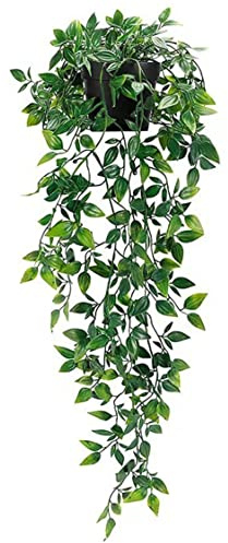 Plantes artificielles suspendues d'intérieur et d'extérieur en pot fausses plantes en pot fausse plante en plastique pour décoration murale Mandala 65 cmPlantes artificielles suspendues fausse pl