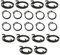 Universal Hardware Door Handle Springs Replacement Kit, 10 Springs and 10 Circlips (2.5 Turns, 2.5mm Thick)