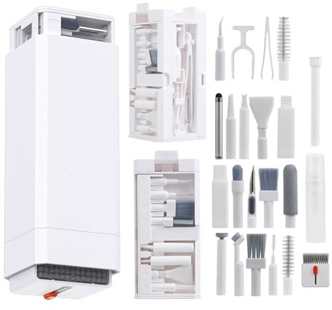 32-in-1 Tastatur-Reinigungsset, Handy-Reinigungsset, PC-Reinigungsset, Kamera-Reinigungsset – multifunktionales Reinigungszubehör, geeignet für Handy, Tablet, Computer, Monitor, Kamera