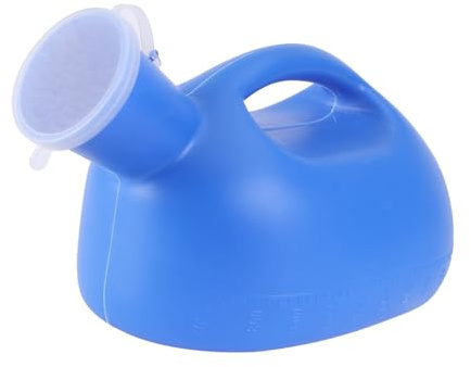 FRCOLOR Tragbare Urinflasche Ml Für Herren Mit Deckel Pe Material Auslaufsicher Ergonomischer Griff Stabiler Standfuß Notfalltoilette Für Unterwegs Und Outdoor