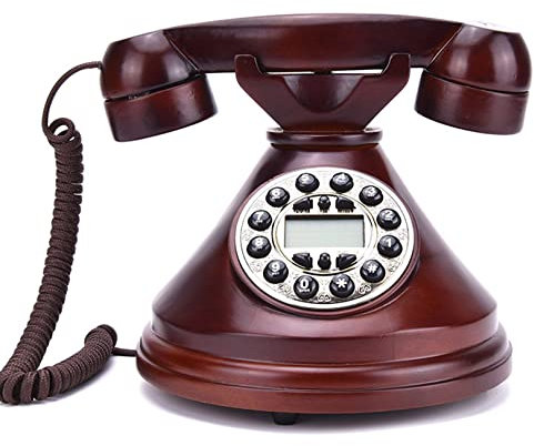 HPTHLY Vintage Telephone, Classic Old Style Retro Landline Phone, Wired European Telephone with Buttons for Home Desk Office Decoration