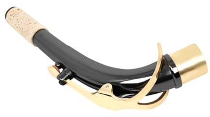 Toyvian Altsaxophon-mundstück Gebogenes Messing-halsteil Metall-mundstückkappe Für Altsaxophon Musikinstrumentenzubehör