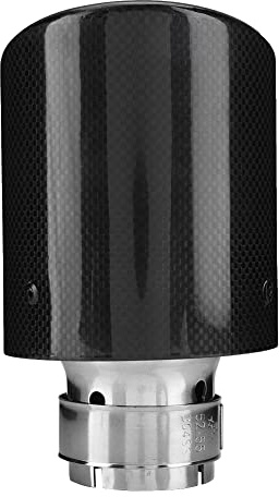 Bocca Di Scarico Per Auto In Stile Carbonio Muffler Tip Tubo Di Scarico Monoutlet Con Diametro Ingresso 54 Mm E Uscita 101 Mm Per Migliorare Prestazioni E Estetica Veicolo