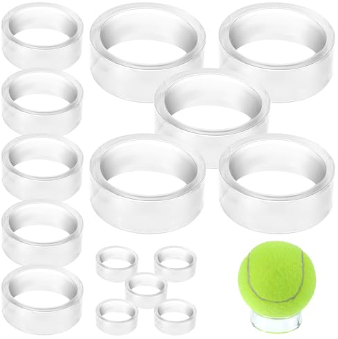Bremorou 15 Pcs Plastic Sphere Stands Softball Holders For Balls Display Clear Acrylic Clear Small, Medium, Large Round Baseball Ring Stands Crystal Sphere Stand For Decorative Eggs Crystal Balls