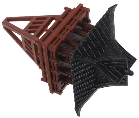 NOLITOY Adornos del Pabellón Chino Pabellón De Estilo Asiático Maqueta De Casa De Plástico Decoración De Jardín De Hadas