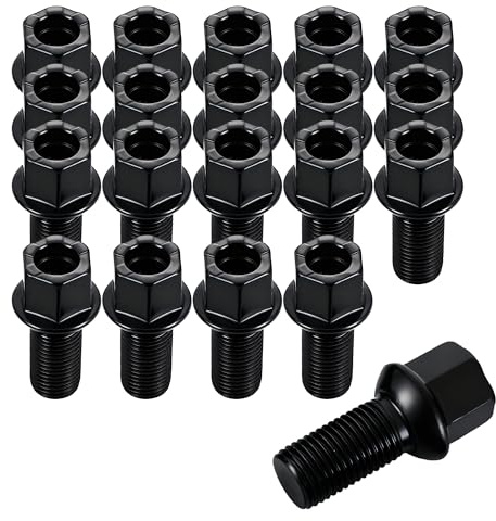 ERMWALR Wheel Bolts M14 x 1.5, 27mm Thread, 17mm Hex for Audi VW