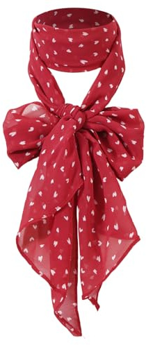 DAMILY Damen Schal Tücher Langes Schmales Halstuch Krawatten-Accessoires Sommer Modische Schals für Frauen