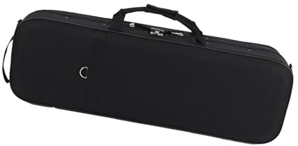 Ysyqkn Hartschalen Geigenkoffer, Musikinstrumententasche, Stoßfeste Aufbewahrungsbox, Geigentasche, Geigenaufbewahrungsbox für Anfänger, 1 2