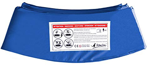 Kangui - Coussin de Protection Bleu Ø250cm pour Trampoline