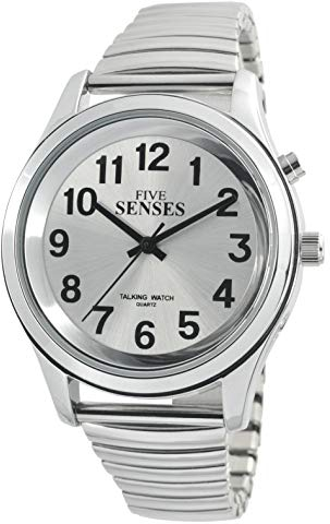 English Talking Women's Watch with Loud Alarm Clock for Visually impaired, Elderly or Blind by 5 Senses (1152A)