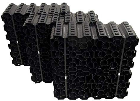 Base Kit for Shed 12ft x 6ft - Plastic Grid System for Shed, Log Cabin, Summerhouse - Garden Shed Base Grid w/Weed Fabric Membrane for Gravel Grids