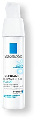 La Roche Posay Regenerierendes Gesichtsfluid für empfindliche und zu Allergien neigende Haut, 48 Stunden Feuchtigkeit, Mit Sphingobioma, Neurosensinen und Niacinamid, Toleriane Dermallergo, 40 ml