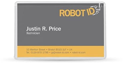 Pelltech 60 x 95mm Self Adhesive Business Card Pockets Pack of 150