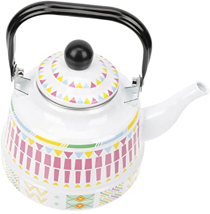 Emaille-Milchkännchen, Teekessel, Wasserkocher, chinesische Teekanne, Metall-Wasserkrug, Edelstahl-Teekanne, Küchen-Teekanne, Wasser-Teekanne, Küchenkessel im Freien, antiker japanischer alter Uhre