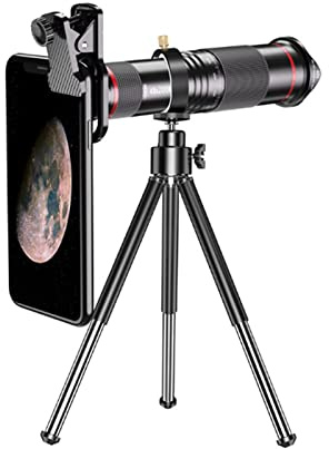 TSMBIKE Monoculare, telescopio Portatile per osservare Le Stelle, monocolo con binocolo per Adulti, Ottica Professionale con Supporto per Telefono e treppiede
