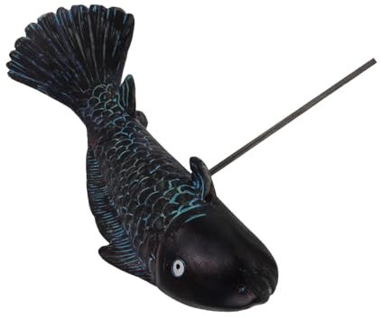 Yardwe Dekorativer Harzfisch Für Garten Innenhof Und Park Farbiger Fischstecker Gartenstecker Fischdekor Harzfischskulptur Kleine Gartendekoration Fischpfahl-kunsthandwerk Rustikaler