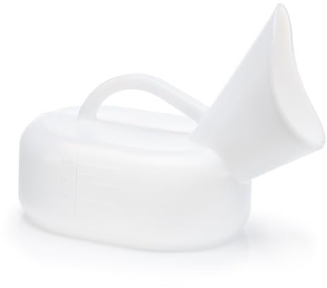 1 x Easy Care Solutions | Female Urinal Bottle - Spill-Proof | Portable | 800ml Capacity | Ideal for Travel | Camping | Bedridden & Elderly Care