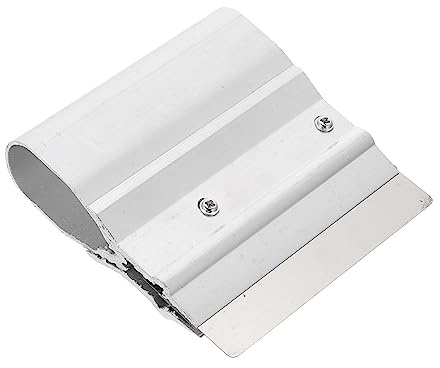 TEHAUX Raschietto per Inchiostro in Acciaio Inox 10 Cm per Serigrafia, Racla in Metallo Resistente Bordi Arrotondati, Forniture per Stampa Artigianale e Professionale