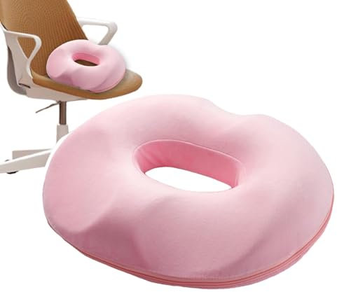 Donut sitzend, Donut Sitzkissen - Bequemes Donutkissen Steißbeinkissen mit rutschfestem Boden | Komfortables Kissen, Tragbares orthopädisches Stützkissen für die postpartale Schwangerschaft und