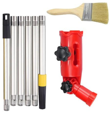 Aizuoni Multi-Angle Paint Brush Extender - 180-degree Rotatig Angle Rotation Paint Roller Extender For Ceiling,Paint Roller Holder For Extension Pole Wall Corner Painting Roller