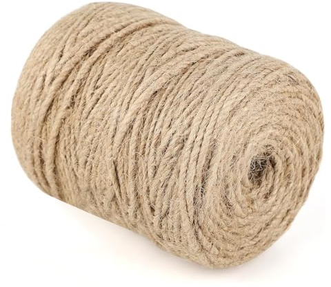 ZYDYRX Cuerda de Yute 4mm x 100m Cáñamo Rascador para Gatos Cuerda Manualidades para Jardinería Bricolaje DecoracióN Hogar Manualidades