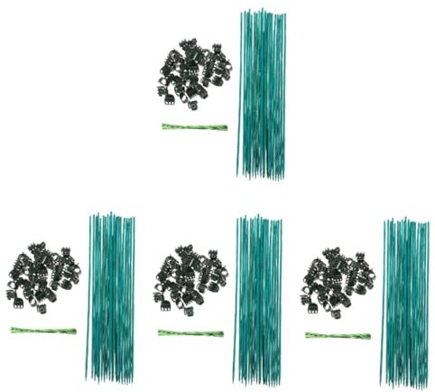 TOYANDONA 4 Juegos Tutores para Plantas Kit de Soporte para Jardín con Estacas Clips para Plantas Macetas y Cultivos Huertos