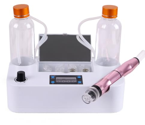 Hydro Dermabrasio, 220 V Facial Aqua Peel Reiniger Deep 8 X Kristallköpfe, Drei Verstellbare Modi, Kann Verwendet Werden, Um Poren Zu Reinigen, Schwarzköpfe Zu Saugen, Weiß