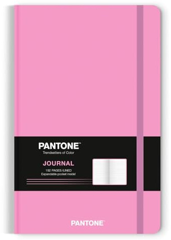 Pantone OFFICIAL Lilac | 5.25 x 8.25 Inch Lined Compact Journal | Non-Dated | BrownTrout | Planning Stationery Diary (Pantone Lilac)