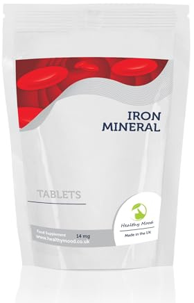 Iron Mineral 14 mg 60 Tablets Quality Products Nutrition Health Food Supplements HEALTHY MOOD UK Quality Nutrients