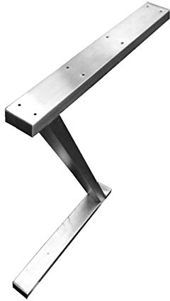 CHYRKA Z-Tischkufe Edelstahl 201 60x30 Tischgestell Rahmentisch Kufengestell Tischuntergestell MTZ (720x500 mm - 1 Stück)