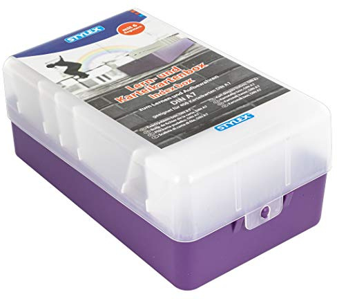 Lernbox / Karteikasten / A7 / Farbe: lila
