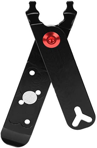 EVTSCAN Fahrradkettenzange, ZTTO Fahrradkettenzange Master Link Zange Ventilwerkzeug Reifenheber 4‑in‑1 Multifunktionswerkzeug(schwarz)