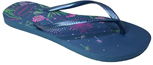Havaianas Slim Organic, Infradito Donna, Comfy Blue, 33/34 EU