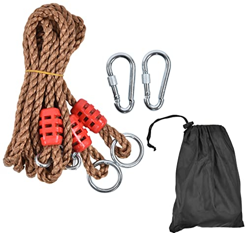 Hilitand Schaukel-Verlängerungsseil, EIN Paar 2-Yard-PE-Seil, Schaukel-Zubehör-Verlängerungsseil mit Verbindungsschnalle, Aufbewahrungstasche für Outdoor-Aktivitäten, Hängemattenstühle