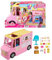 Barbie Sets, Lemonade Truck Playset with 25 Pieces, Prep and Dining Areas, Colorful Food and Drink Accessories, HPL71
