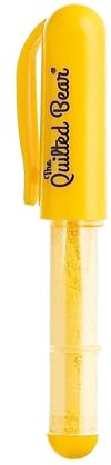 The Quilted Bear Chalk Fabric Markers for Sewing - Pen Style Fabric Markers for Sewing, Quilting, Dressmaking & Crafts with Chalk Wheel Tip - (Yellow)