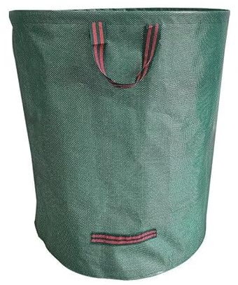 Heavy Duty Garden Waste Bags By XOLY - 120 Litre I Industrial Fabric and Handles - Shower Proof- Green/Garden Waste Sacks, Reusable