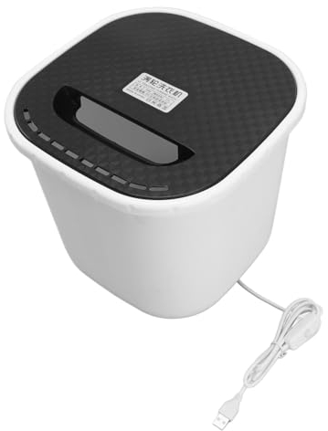 Xcello Mini Machine à Laver 6L, Rotation Avant Et Arrière, Alimentation USB, Mise Hors Tension Automatique, Portable