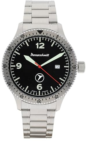 Messerschmitt Herren-Fliegeruhr Stahl/Schwarz ME-98152MB