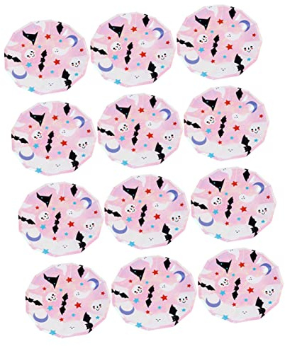 Gogogmee Lot De 16 Assiettes Jetables Colorées En Forme De Crâne De Chauve-souris Pour Halloween Thème Fantômes Décorations De Fête Couleur Aléatoire