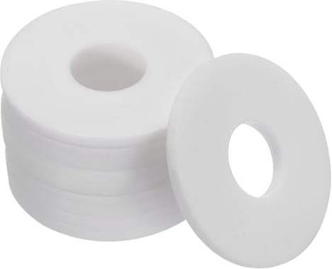 PATIKIL Flat Washers, 5 Pcs 40mm OD 14mm ID 3mm Thickness DN10 PTFE Seal Washers Flange Gasket Sealing Gasket for Faucet Pipe Water Hose